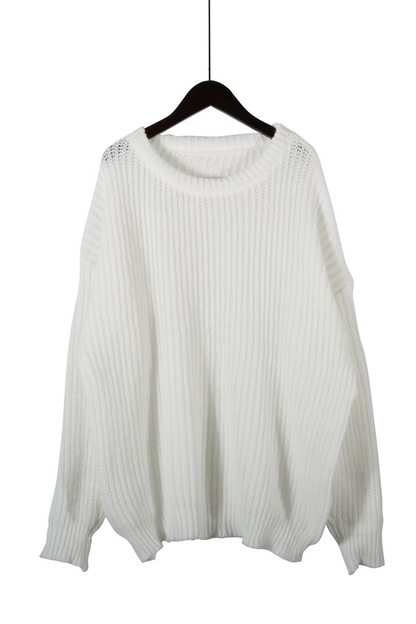Daily Weave O Neck Sweaters(7 Colors)