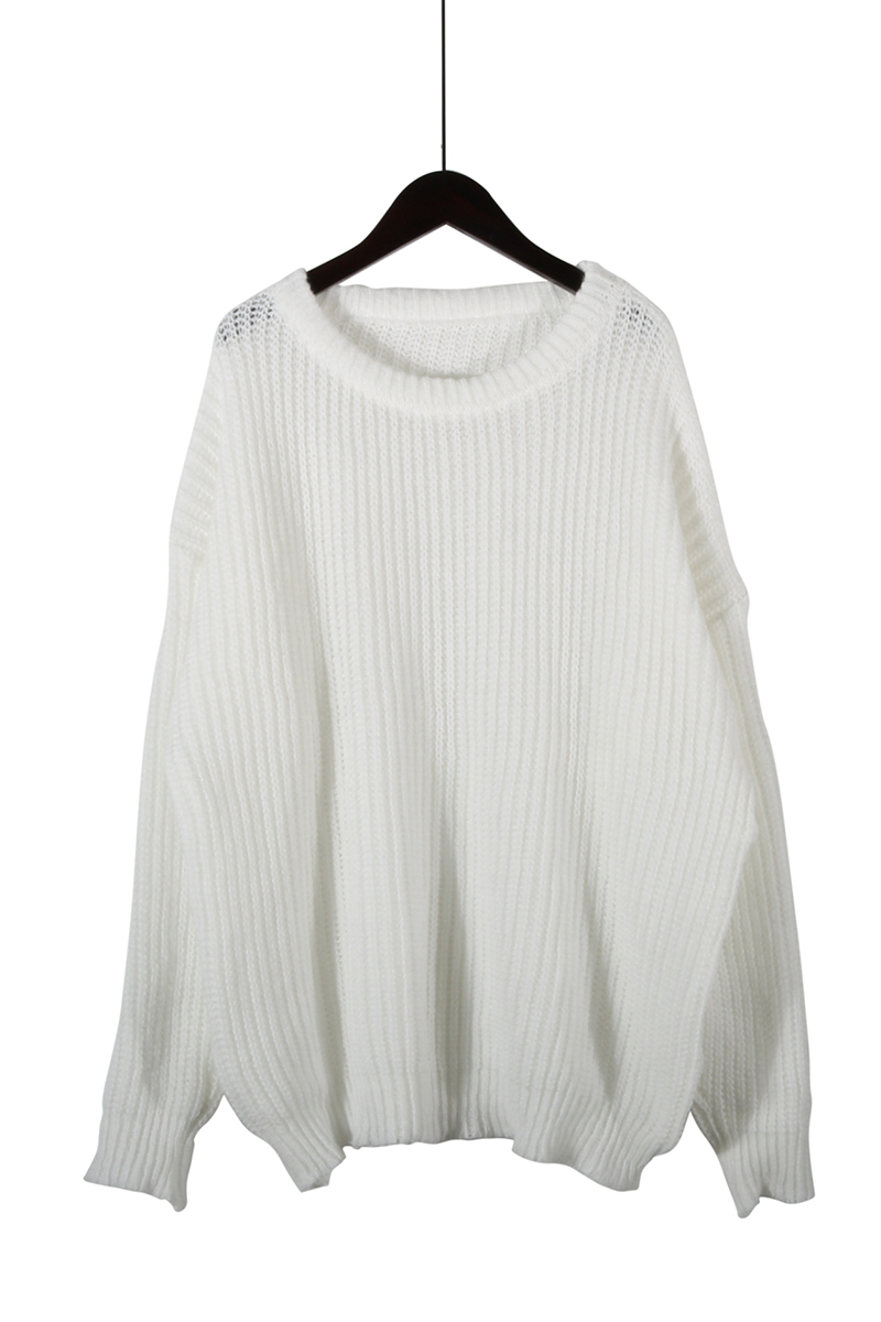 Daily Weave O Neck Sweaters(7 Colors)