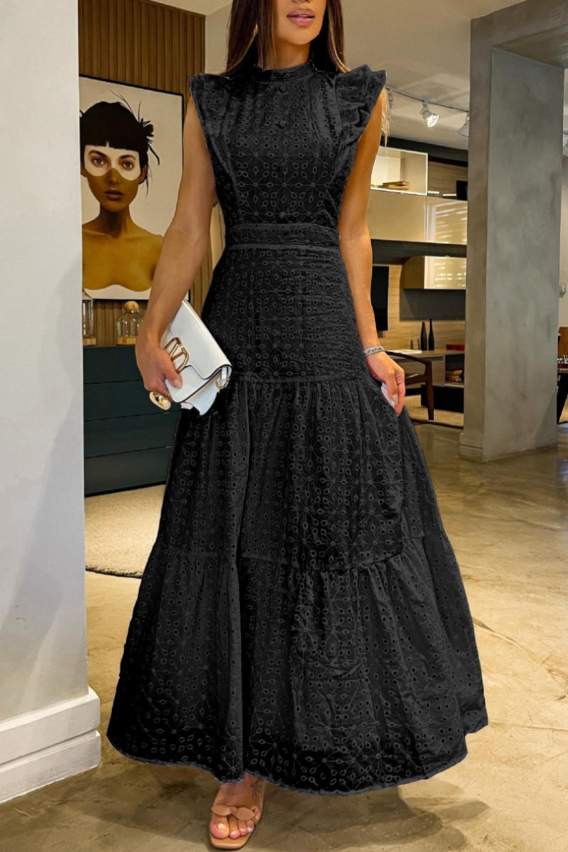 Half a Turtleneck Long Dresses(3 Colors)