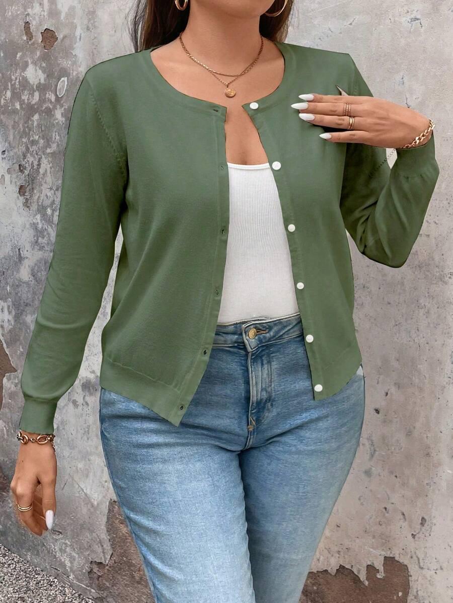 Cardigan Apricot Long Sleeve Single Breasted Cozy