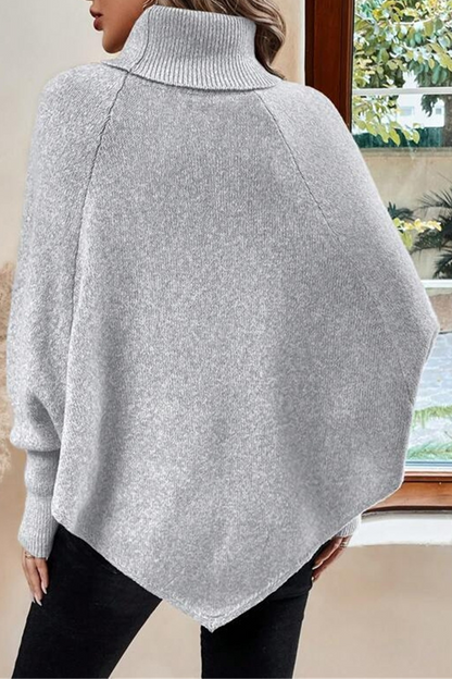 Buttons Weave Turtleneck Sweaters(3 Colors)