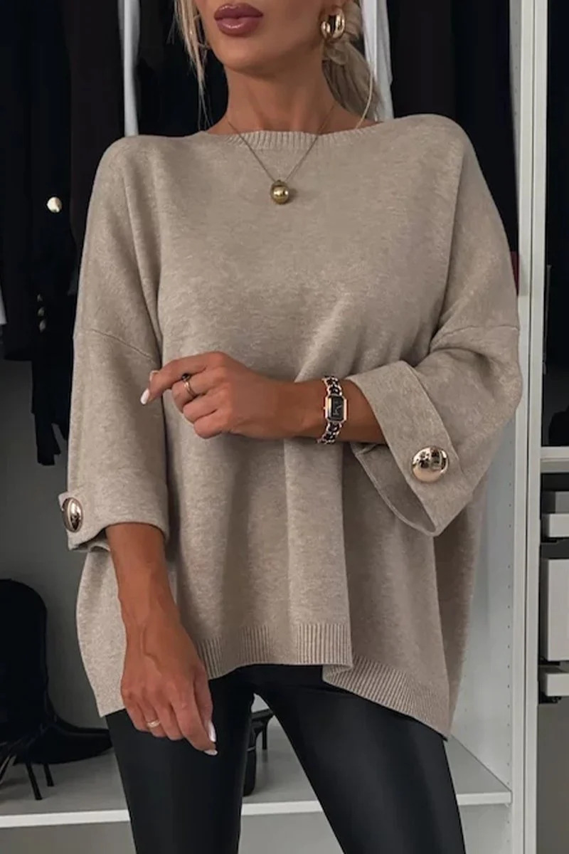 Color Weave O Neck Sweaters(5 Colors)