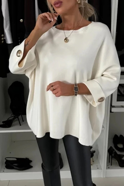 Color Weave O Neck Sweaters(5 Colors)