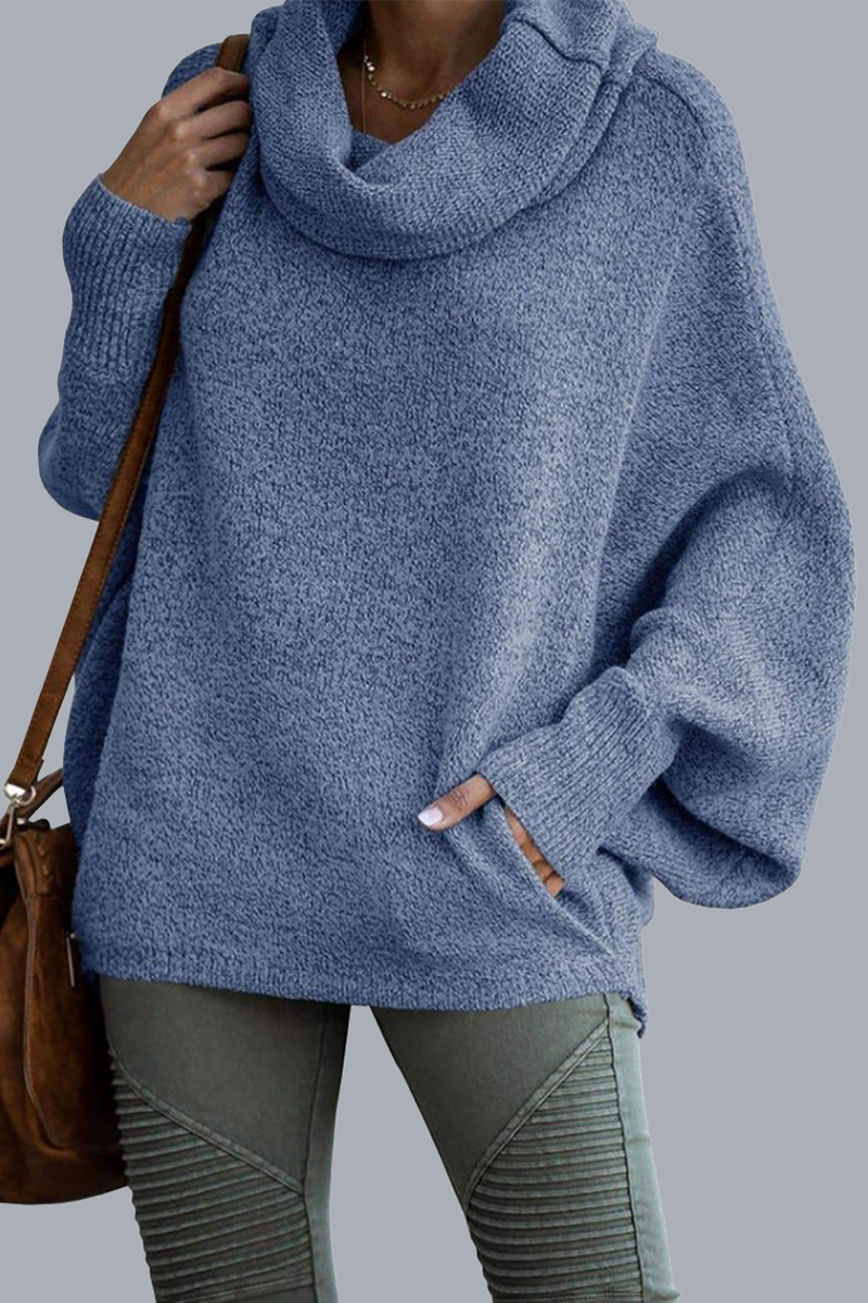 Daily Pocket Scarf Collar Sweaters(6 Colors)