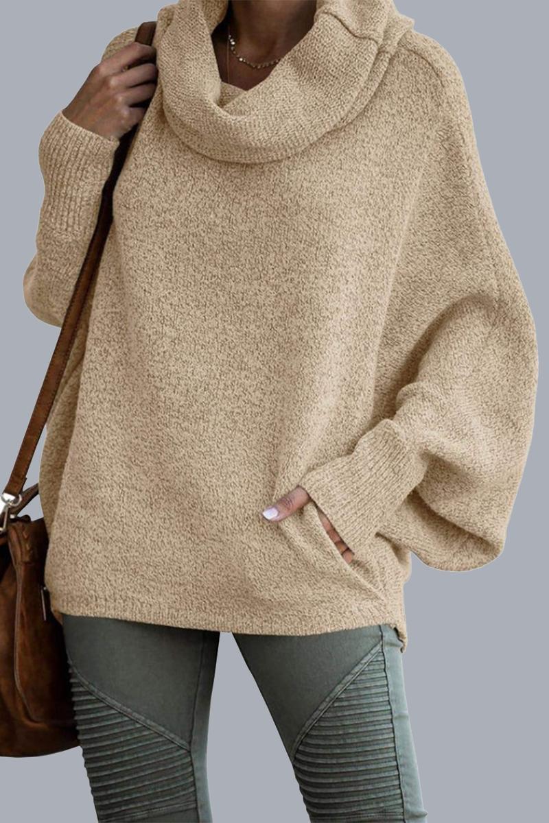 Daily Pocket Scarf Collar Sweaters(6 Colors)