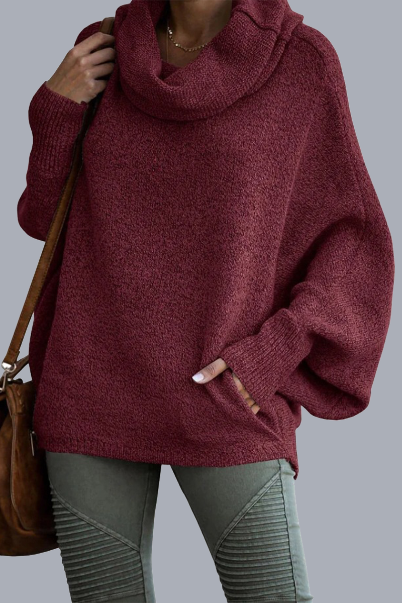 Daily Pocket Scarf Collar Sweaters(6 Colors)