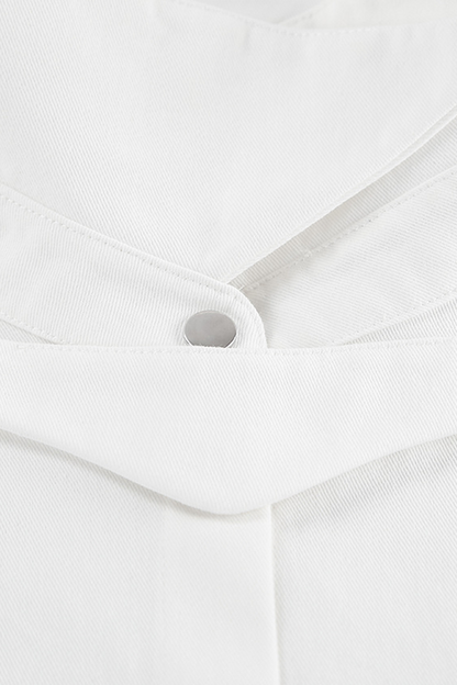 Daily Buttons Turndown Collar Blouses