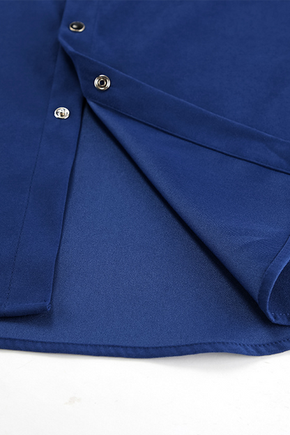 Daily Buttons Turndown Collar Blouses