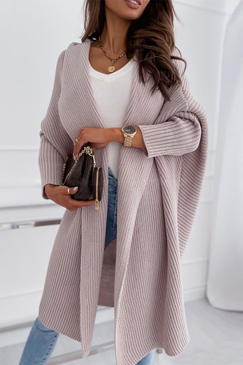 Street Potholes Cardigan Collar Outerwear