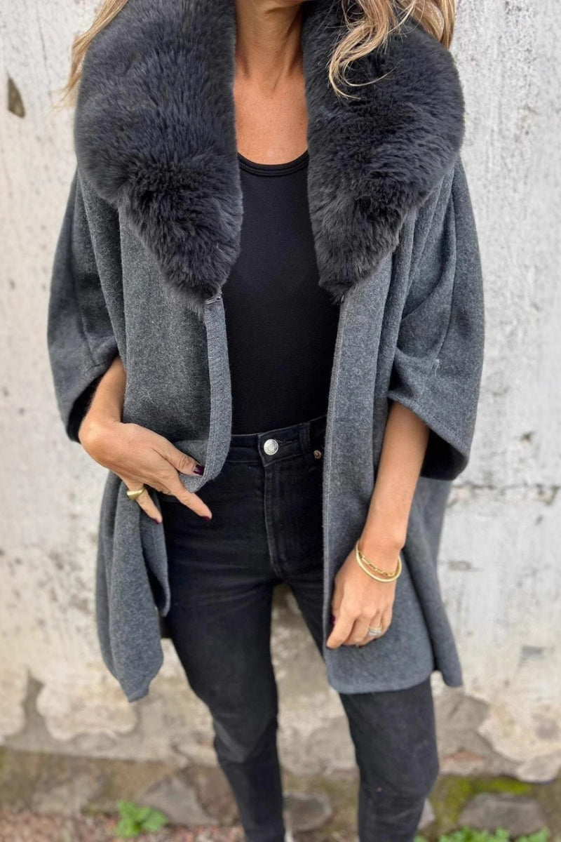 Color Patchwork Cardigan Turndown Collar Outerwear