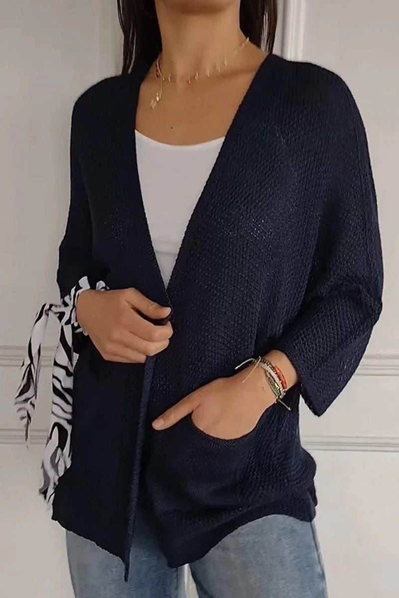 Color Pocket Cardigan Outerwear