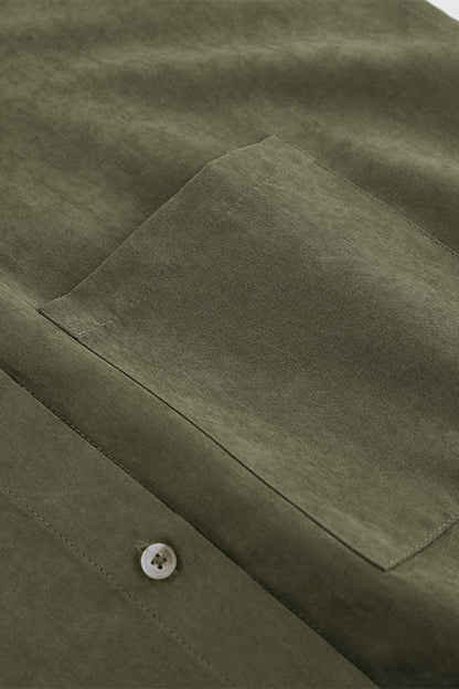 Buttons Turndown Collar Blouses
