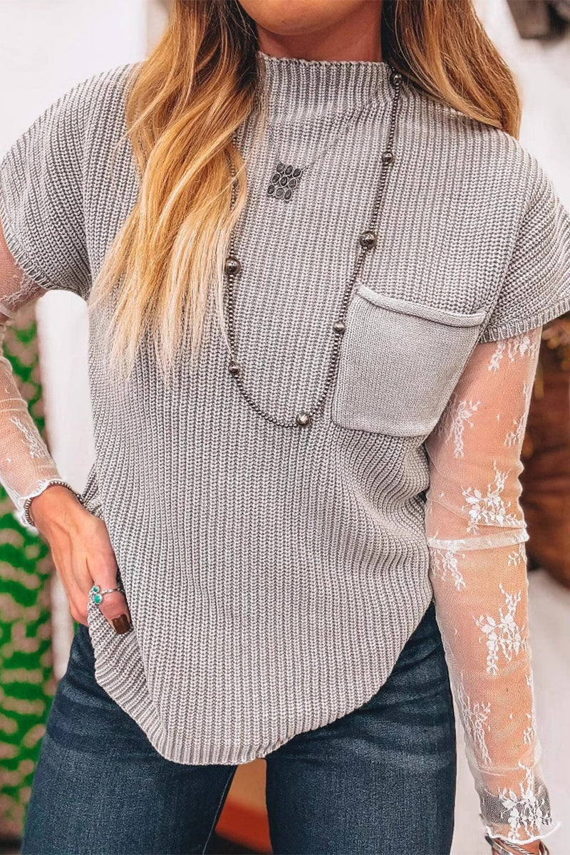 Pocket Half a Turtleneck Sweaters(9 Colors)