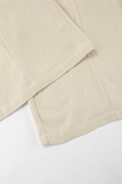 Draw String V Neck Loose Jumpsuits