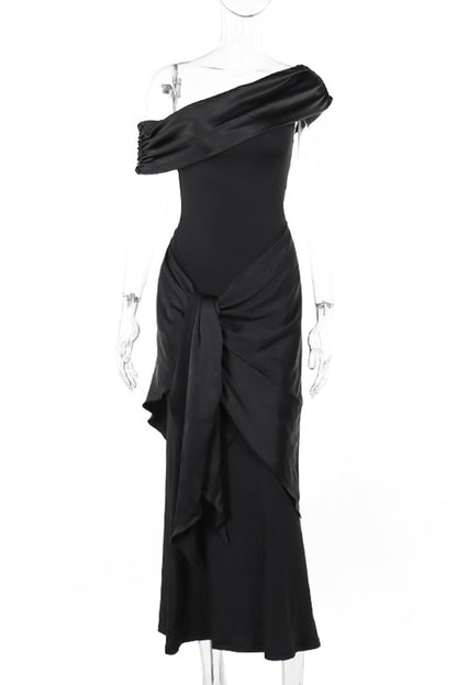 Backless Off Shoulder Long Dresses