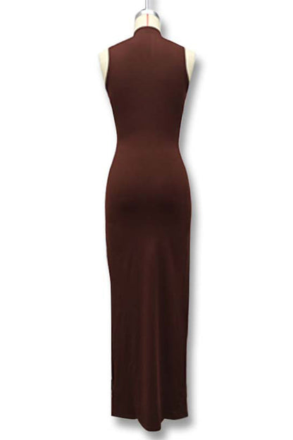 Ruched O Neck Long Dresses(3 Colors)