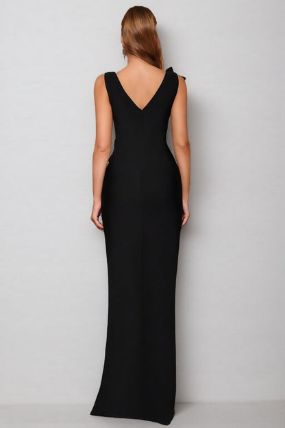 Ferean Diamond Studded Bandage Maxi Dress
