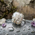 Vintage Pearl Silver Ring