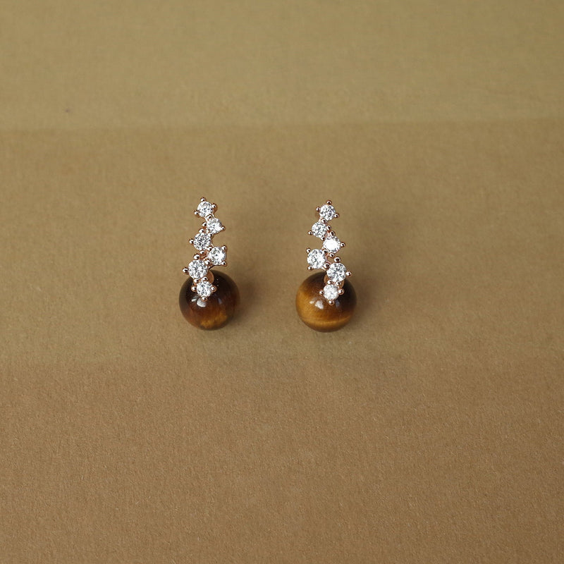 Elegant Tiger Eye Earrings