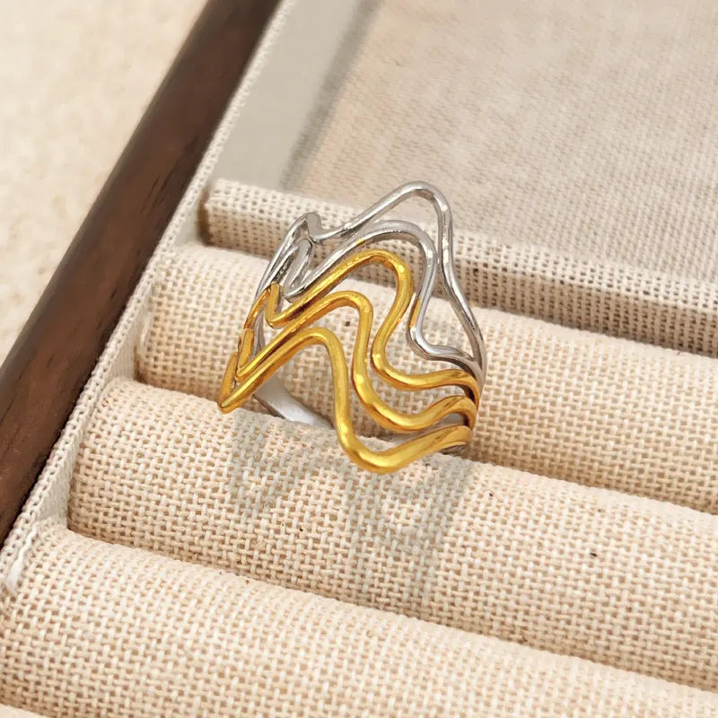 Modern Wave Ring