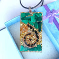 Elegant Malachite Spiral