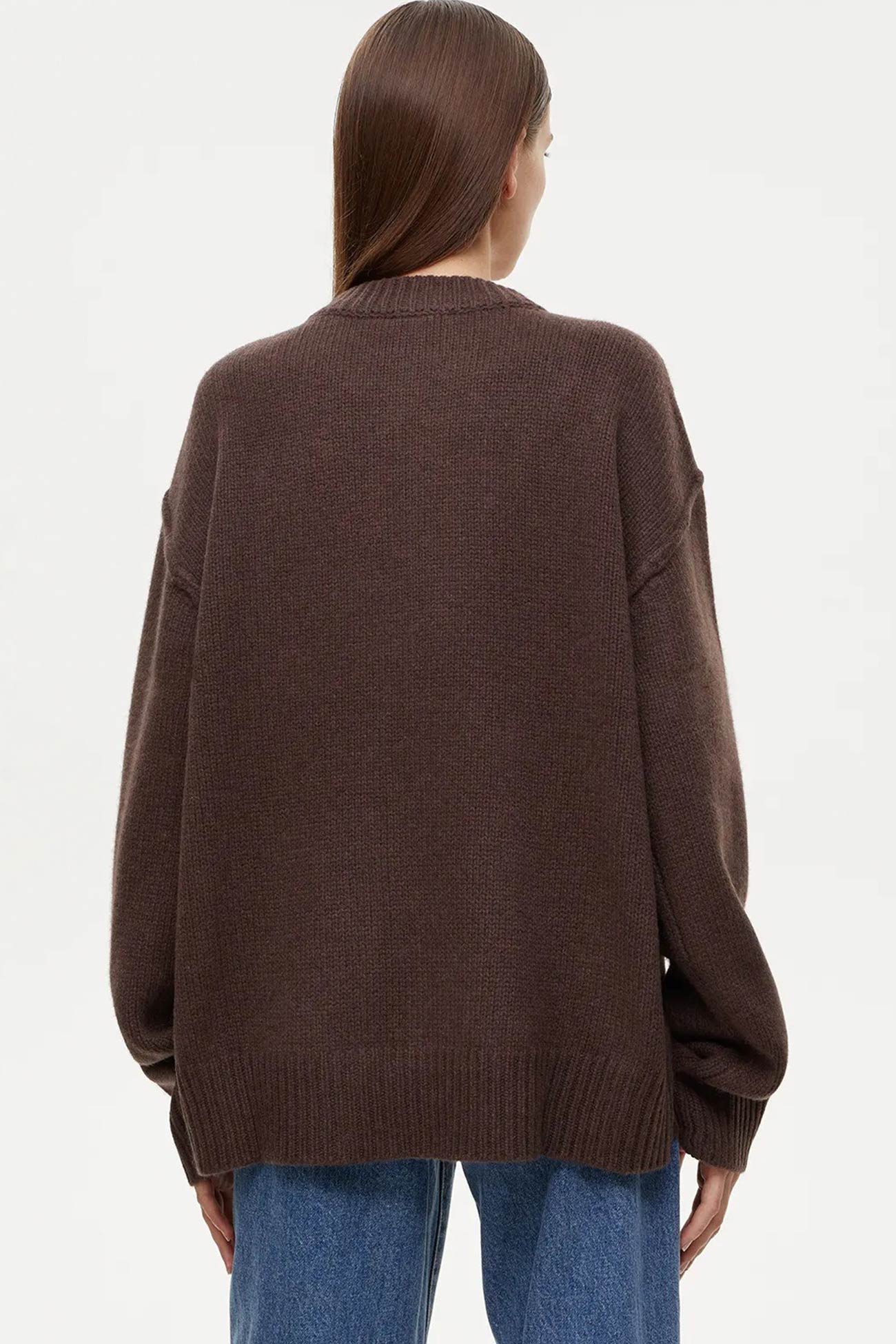 Round Neck Color Pullover Sweater