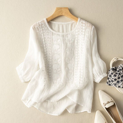 Lumavive™ Blouse — Experience Effortless Elegance and All-day Cool Confidence