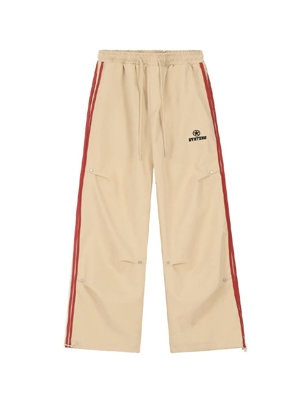 Cargo Pants With Pleated Button Detail