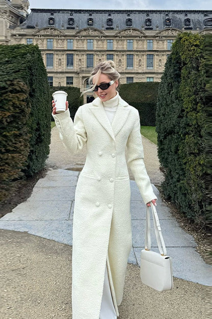 Color Slim Fit Long Tailored Overcoat
