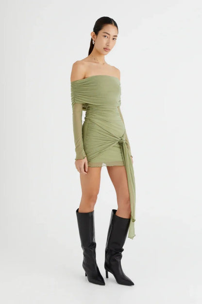 Yasmin Off Shoulder Mini Dress