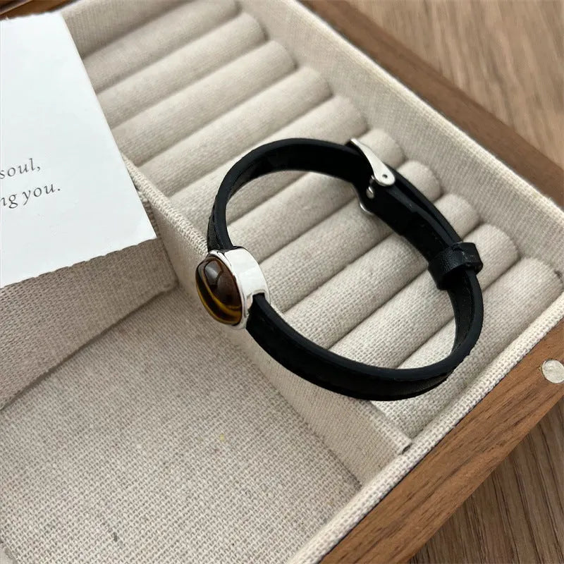 Minimalist Tiger Eye Bracelet