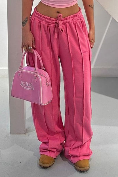 3d Line Loose Drawstring Pants