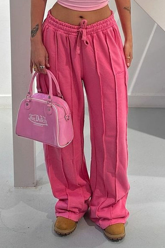 3d Line Loose Drawstring Pants