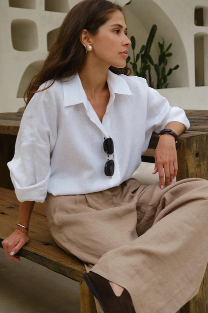 Loose Fit Color Blouse