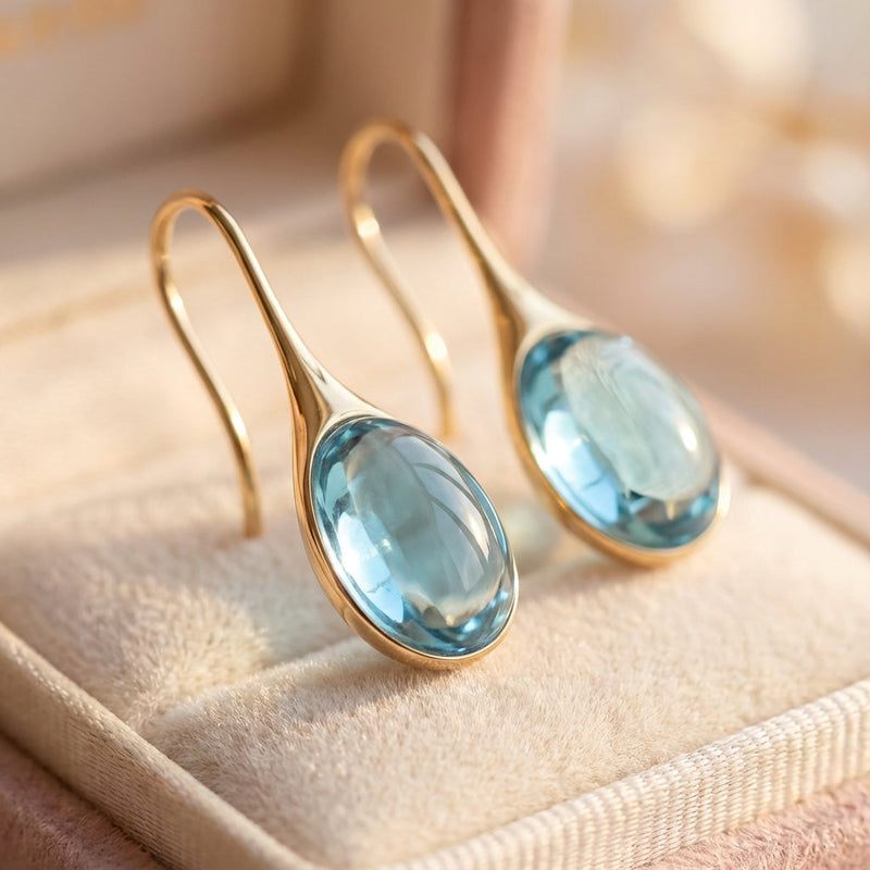Crystal Drop Earrings In Gold And Silver