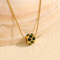 Elegant Gold Emerald Necklace