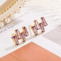 Statement Amethyst Earrings