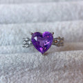 Amethyst Heart Ring
