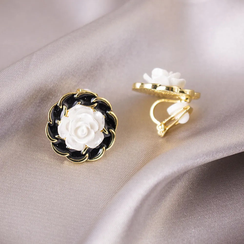 Elegant Rose Earrings