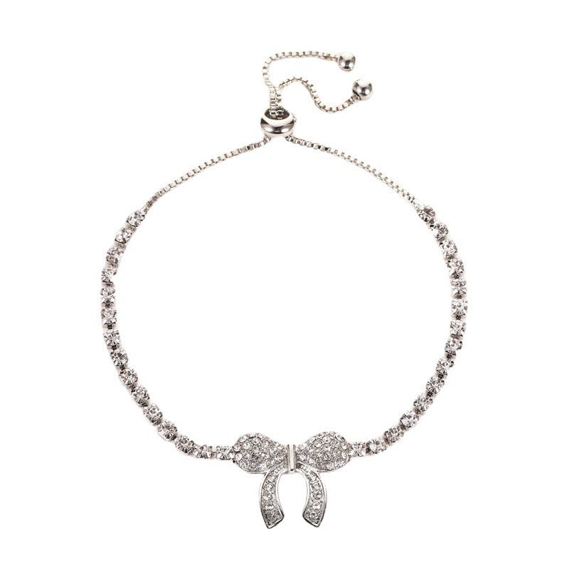 Vintage Crystal Bow Charm