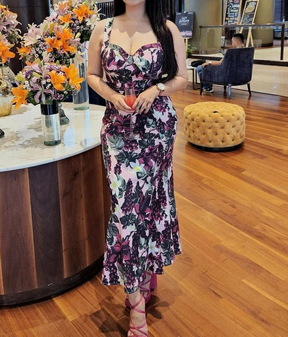 Fishtail Sleeveless Midi Dress
