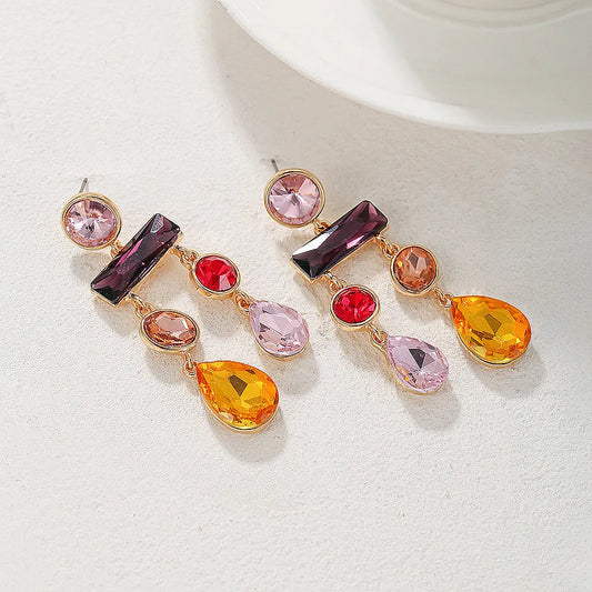 Colorful Crystal Earrings