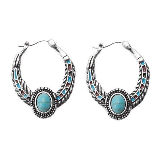 Bohemian Turquoise Earrings