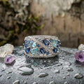 Vintage Blue Zirconia Ring