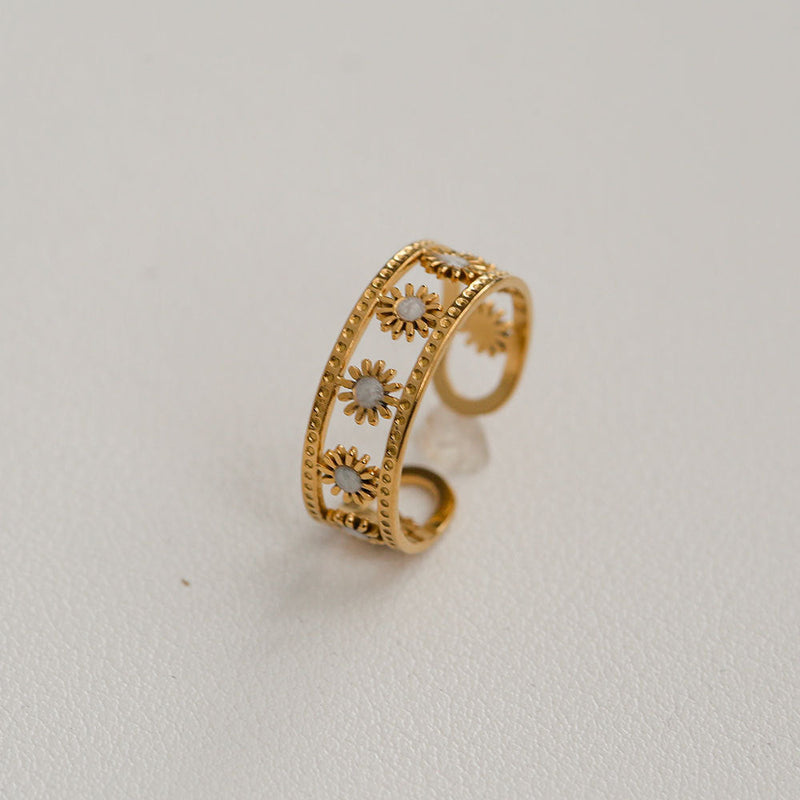 Vintage Sun Cuff Ring