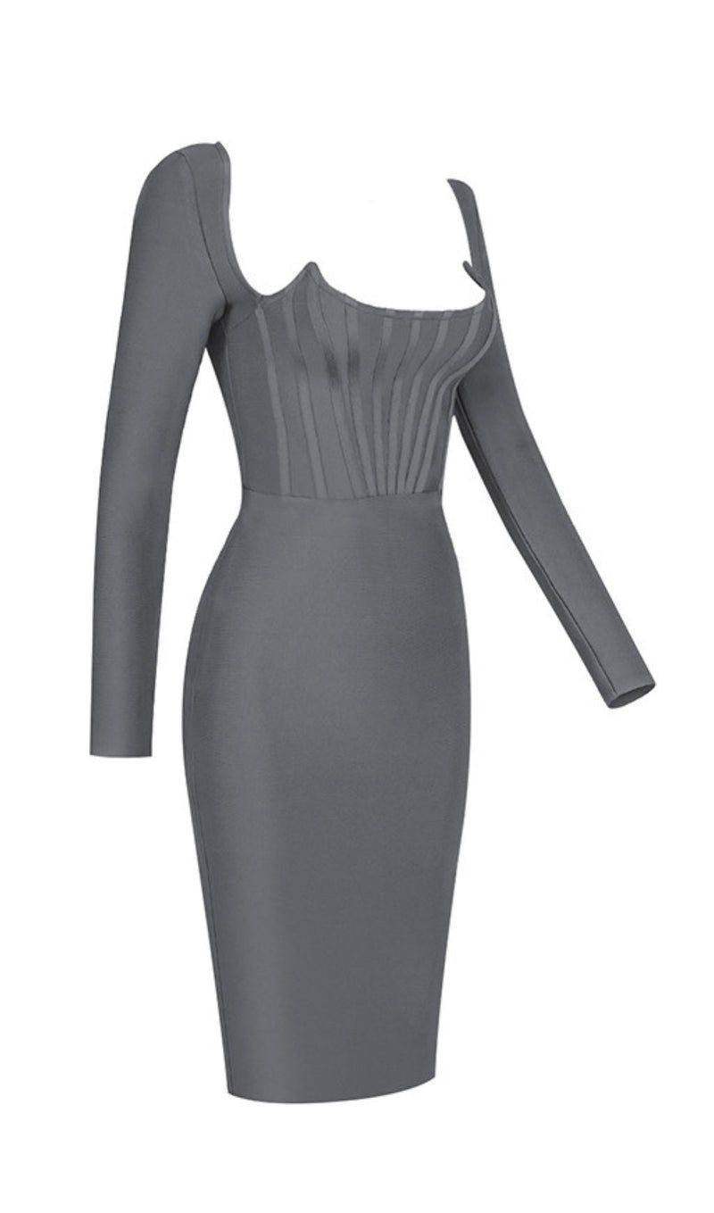 Venetia Corset Midi Bandage Dress