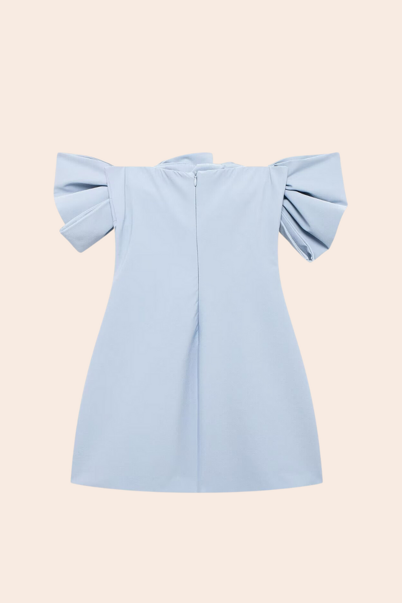 Strapless Bowknot Mini Dress