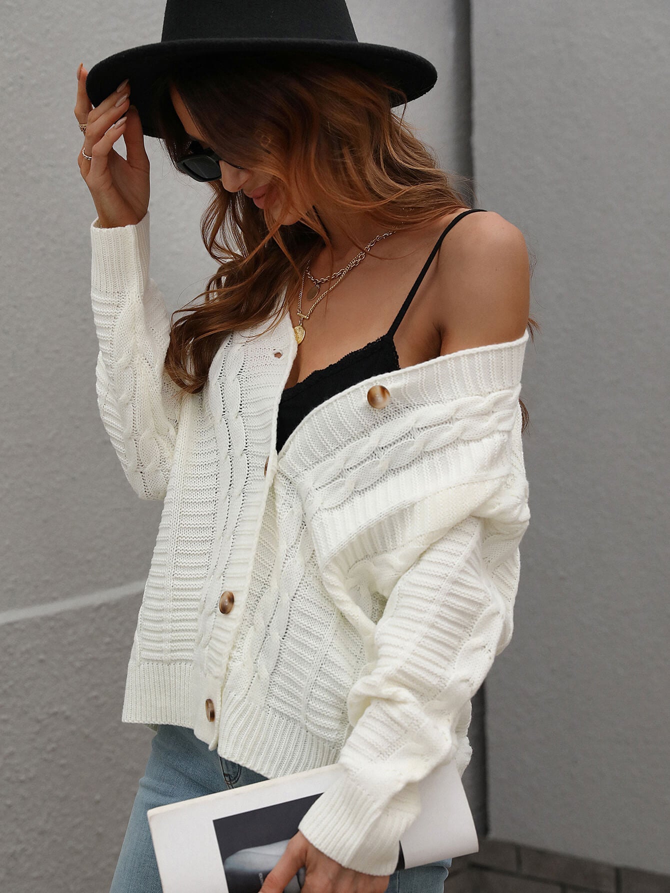 Rachael Knit Cardigan - White