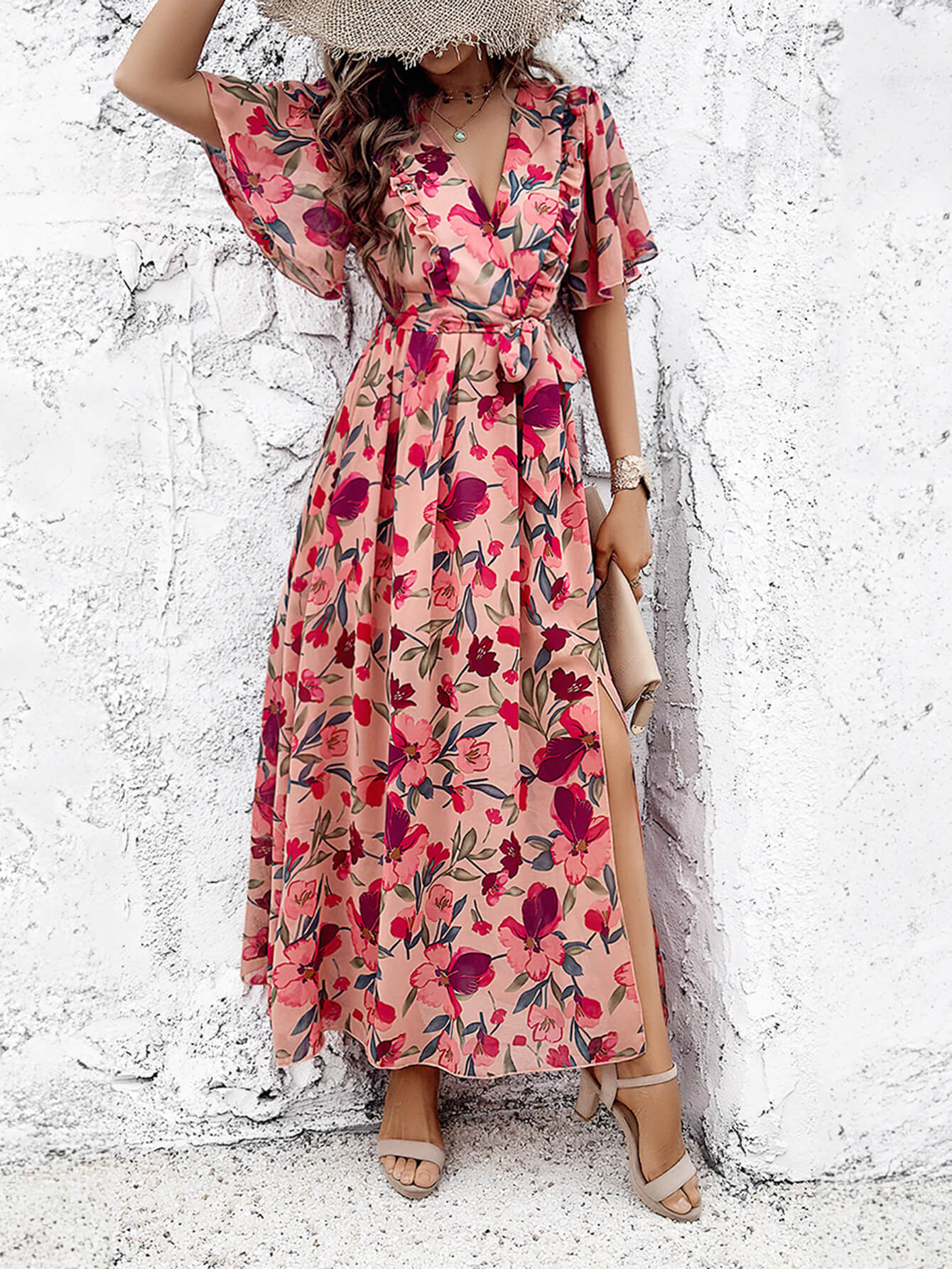 Mariela Wrap Maxi Dress