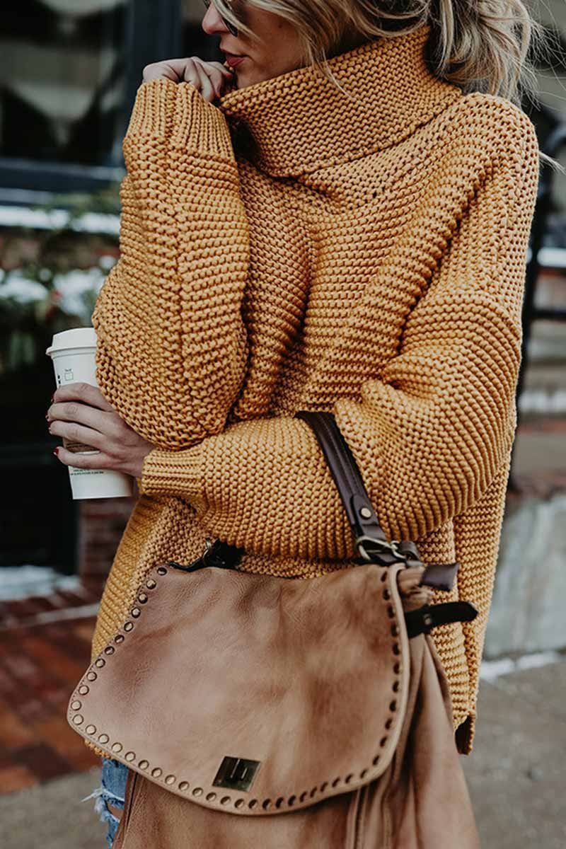 New Loose Style Turtleneck Sweater(3 Colors)